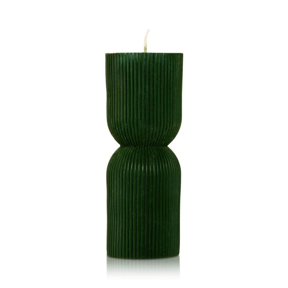 Studio Joso Short Ridged Candle, 11 oz.