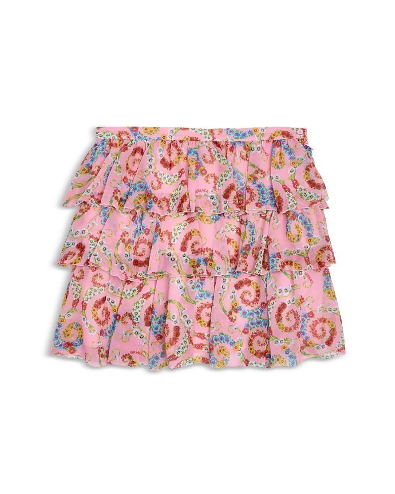 Girls' Geo Barocco Ruffle Skirt - Little Kid, Big Kid