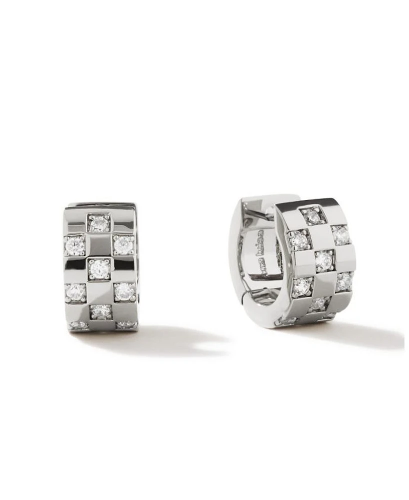 Eden Silver Hoop Earrings