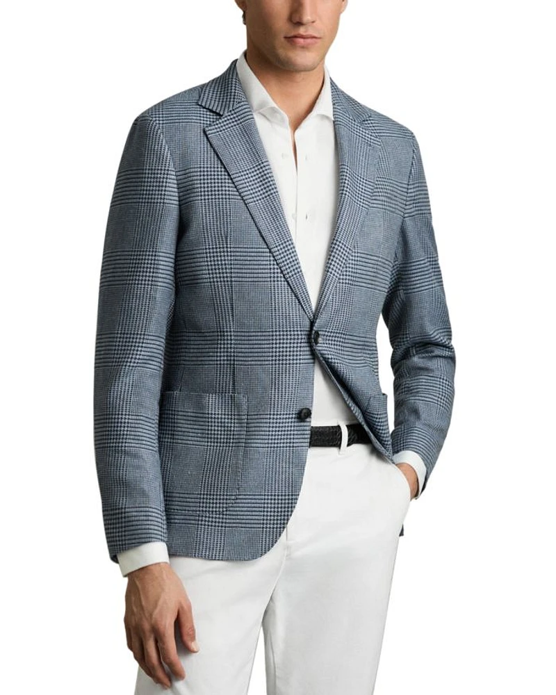 Modern Fit Prince of Wales Check Blazer