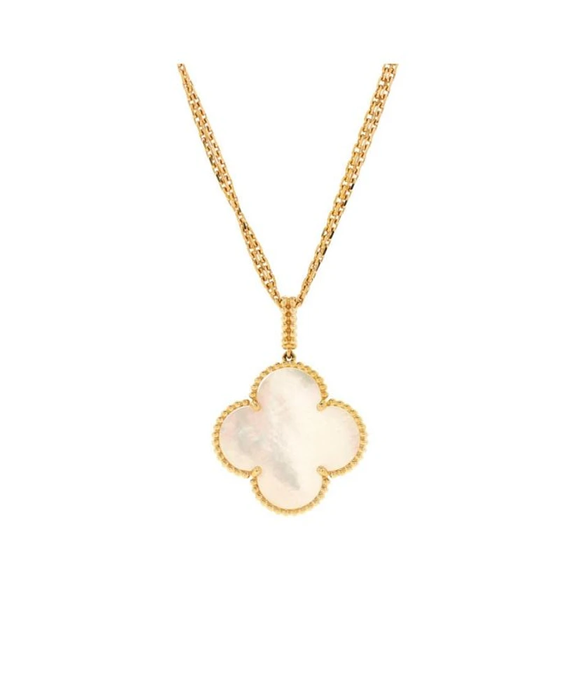 Magic Alhambra Long Necklace 18K Gold and Mother of Pearl