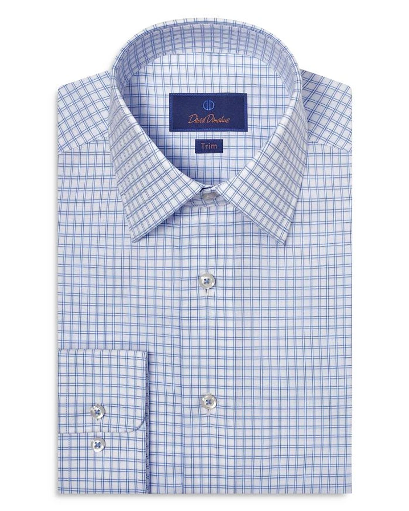 Trim Fit Dobby Check Dress Shirt