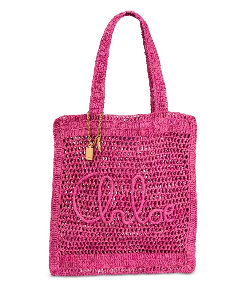 Summer Banana Raffia Tote