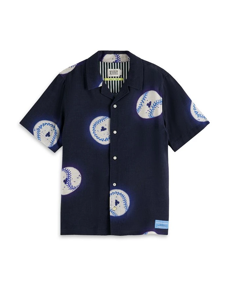 Boys' Allover Printed Short Sleeved Shirt - Little Kid, Big Kid