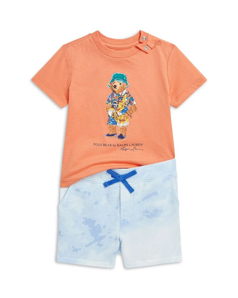 Boys' Polo Bear Jersey Tee & Terry Short Set - Baby