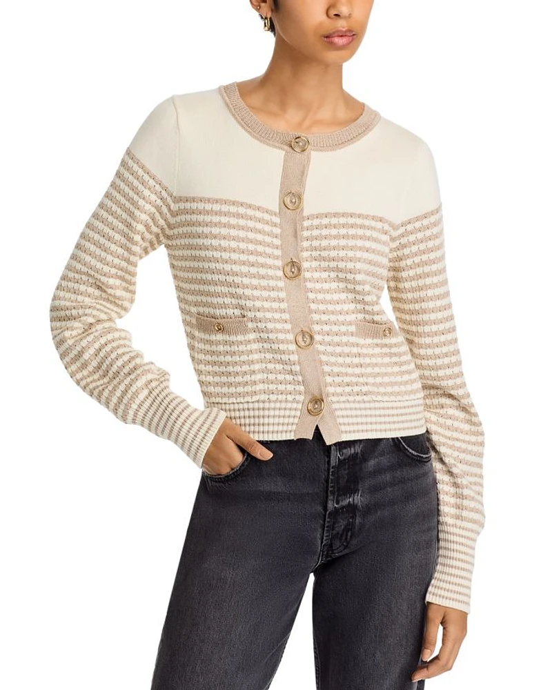 Bea Crewneck Cardigan Sweater