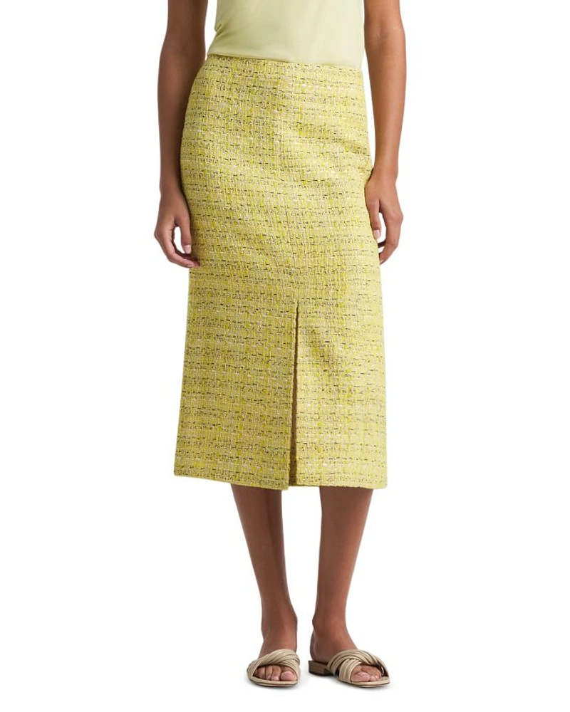 Metallic Tweed Skirt