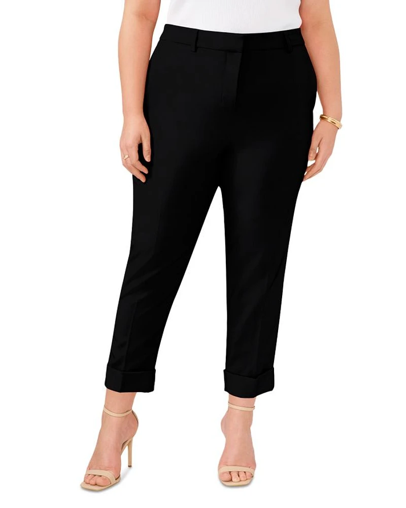 Wide Cuff Cropped Trousers