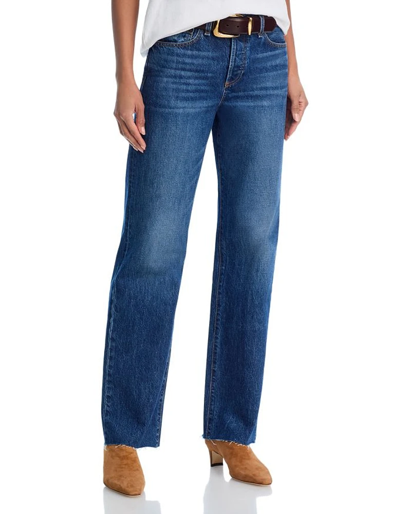 Mid Rise Straight Leg Jeans Paris