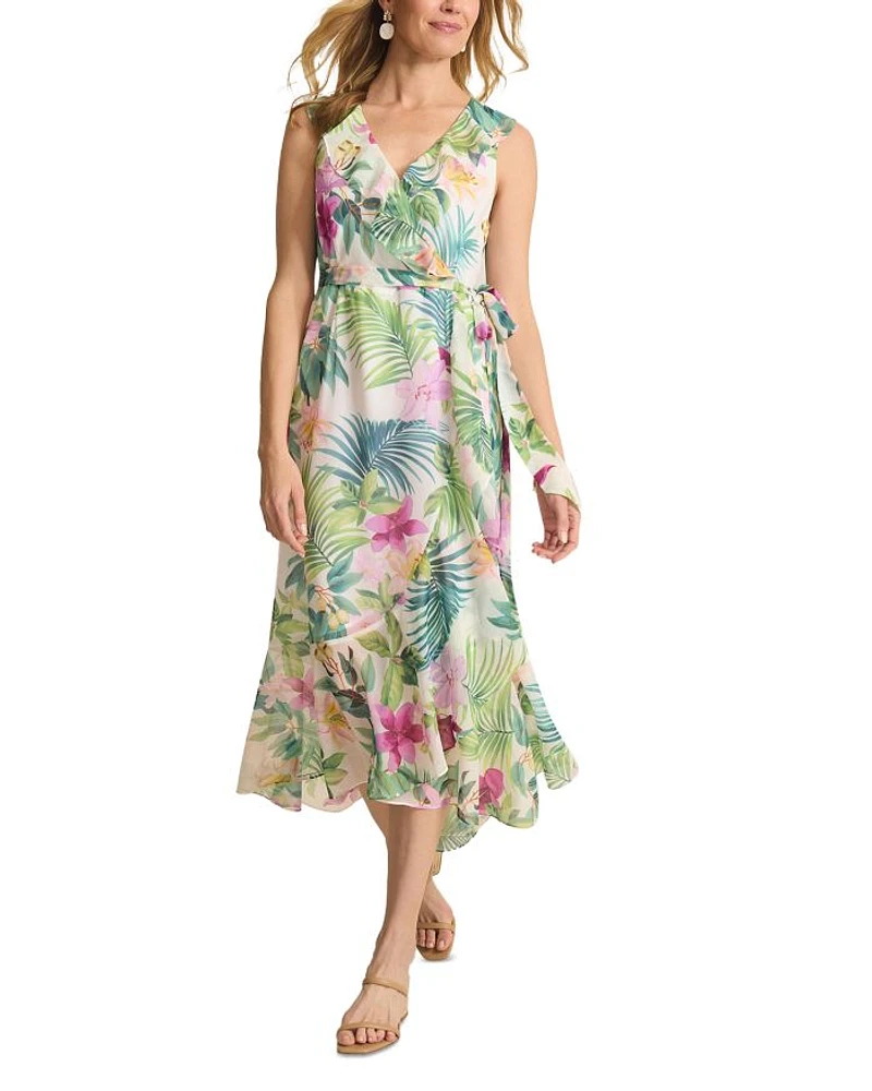 Tropical Bliss Printed Maxi Dress