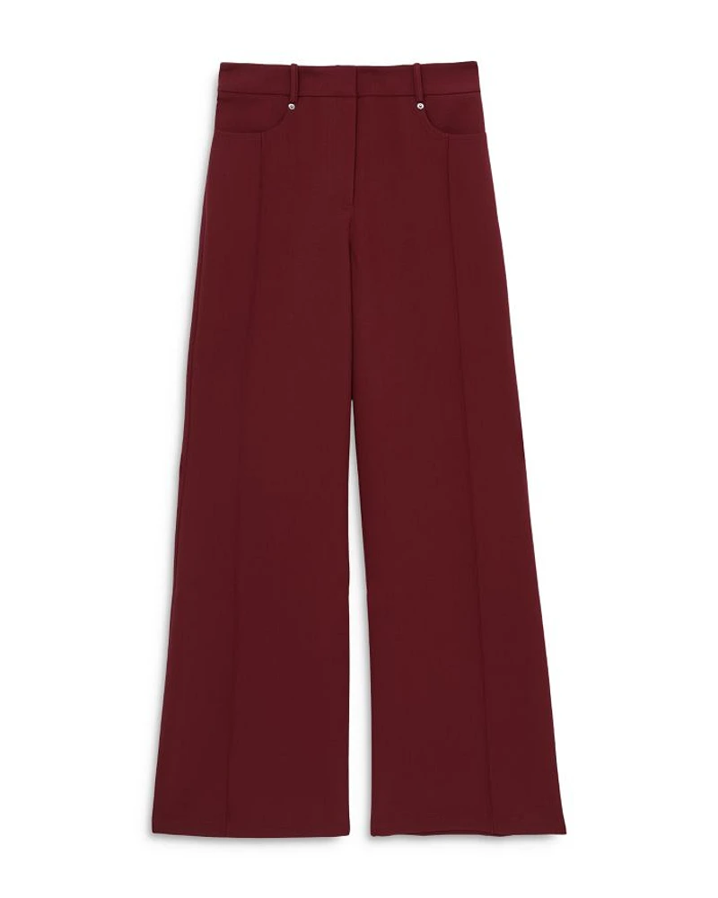 Petites Heather Wide Leg Palazzo Pants