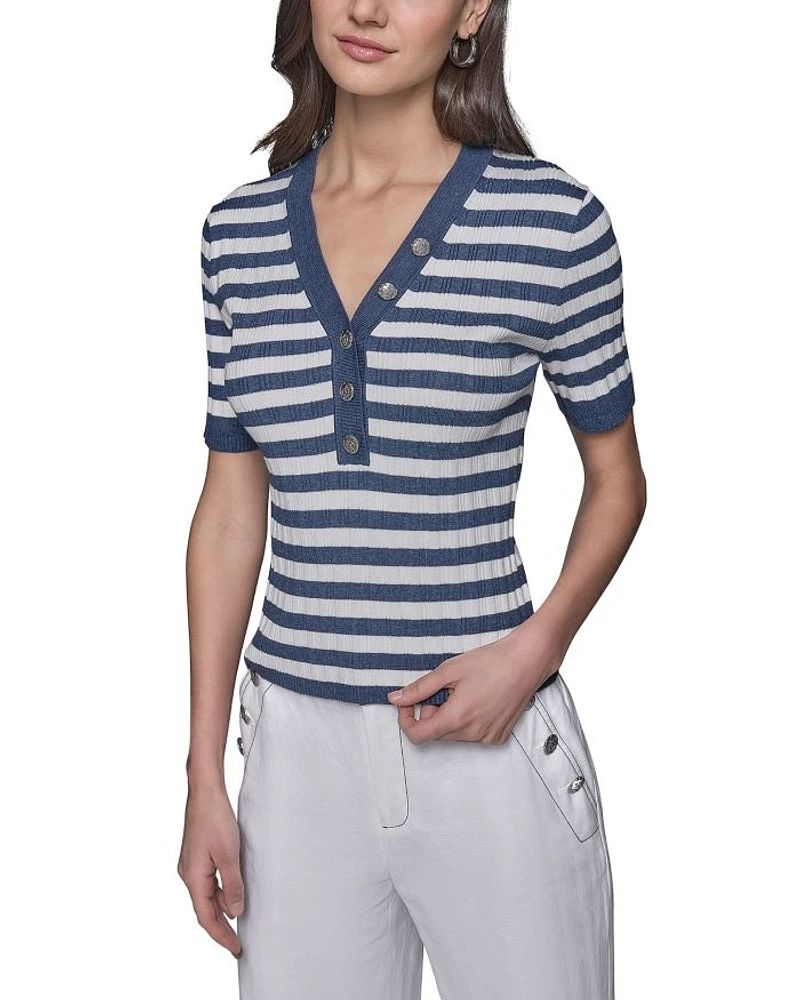 Striped Short Sleeved Tee