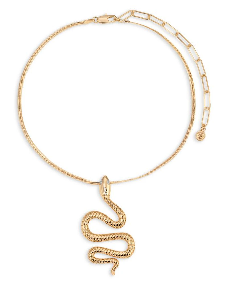 Serpentina Pendant Choker, 12"