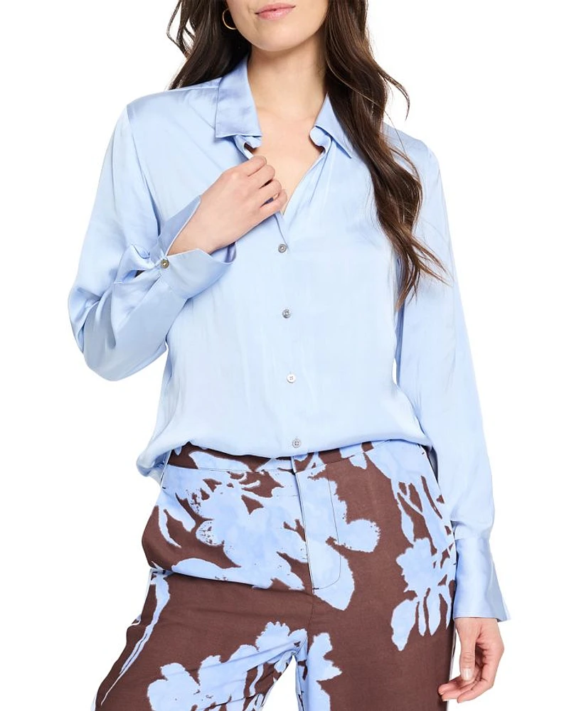 Glossy Crinkle Shirt