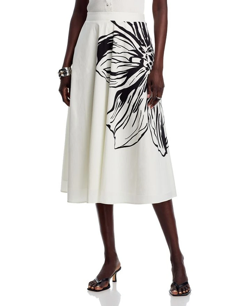 Printed Full Skirt