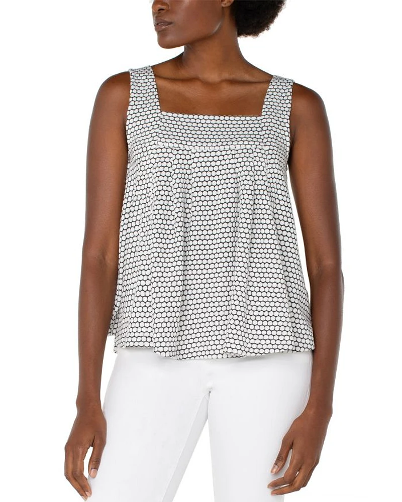 Sleeveless Square Neck Top