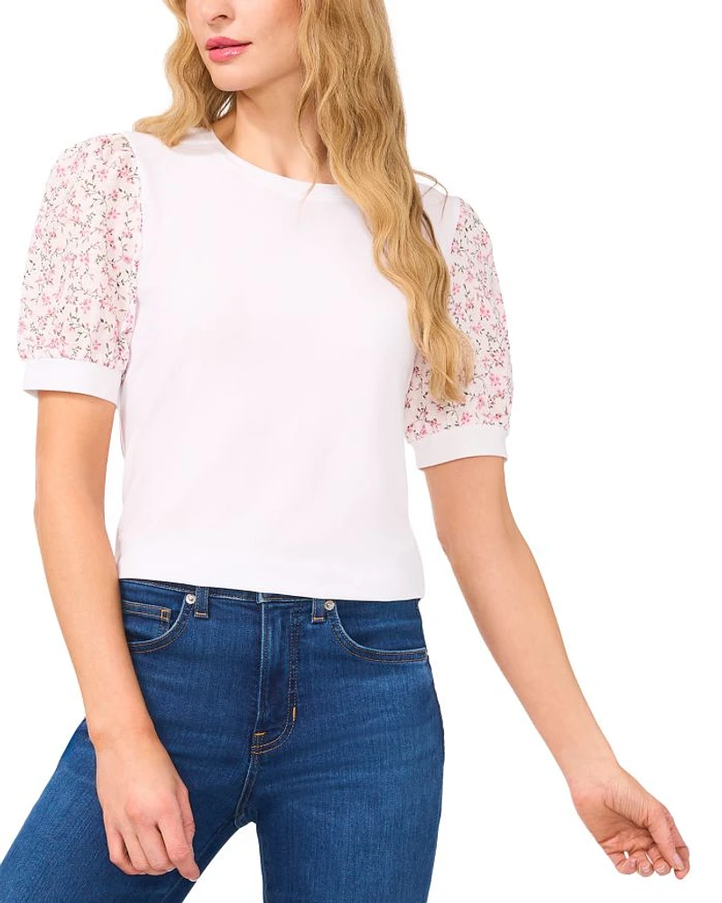 Puff Sleeve Knit Top