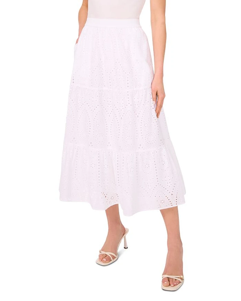 Tiered Circle Midi Skirt