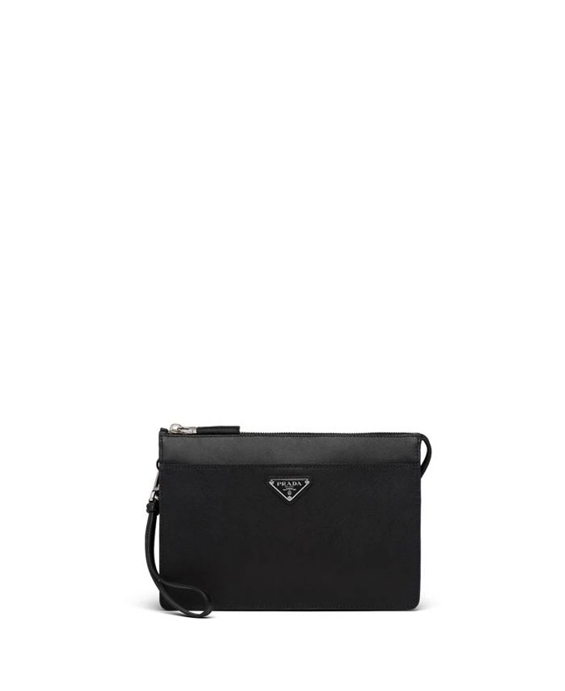 Saffiano Leather Pouch