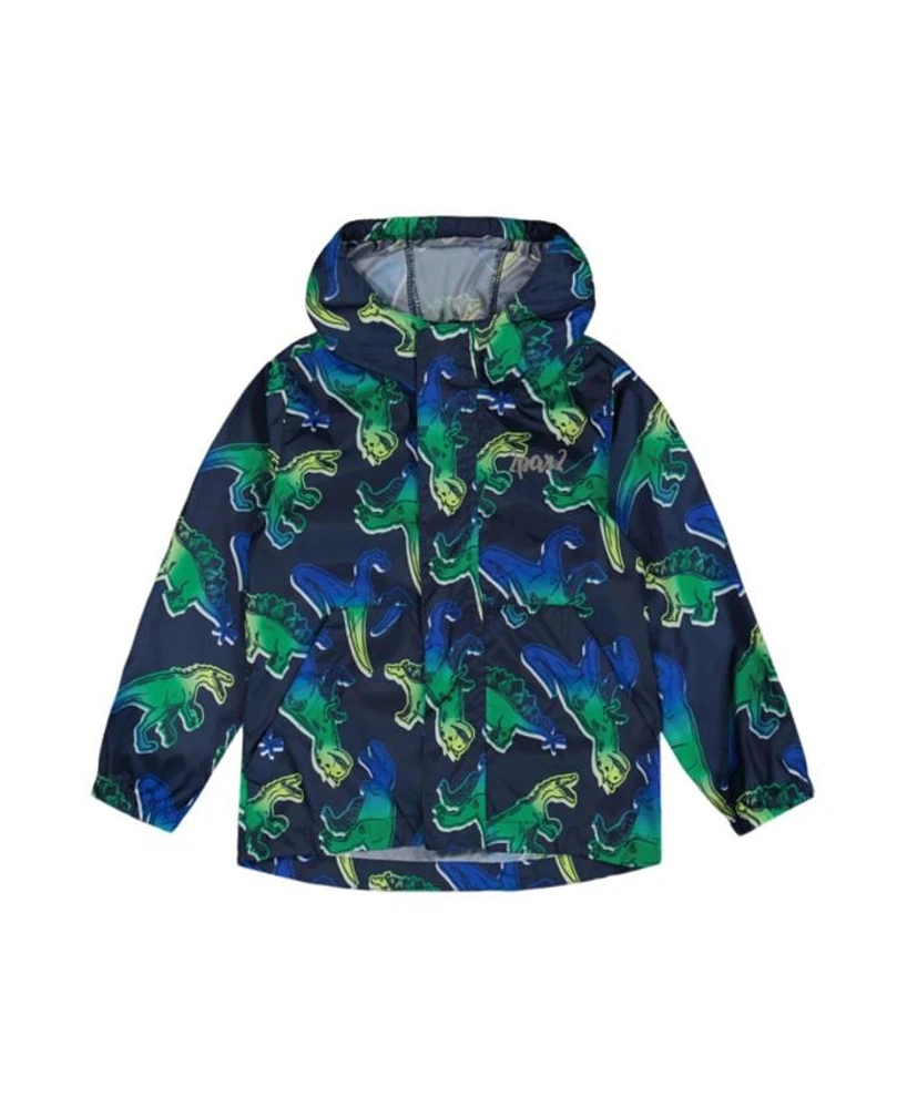 Boys' Printed Packable Dino Windbreaker - Little Kid