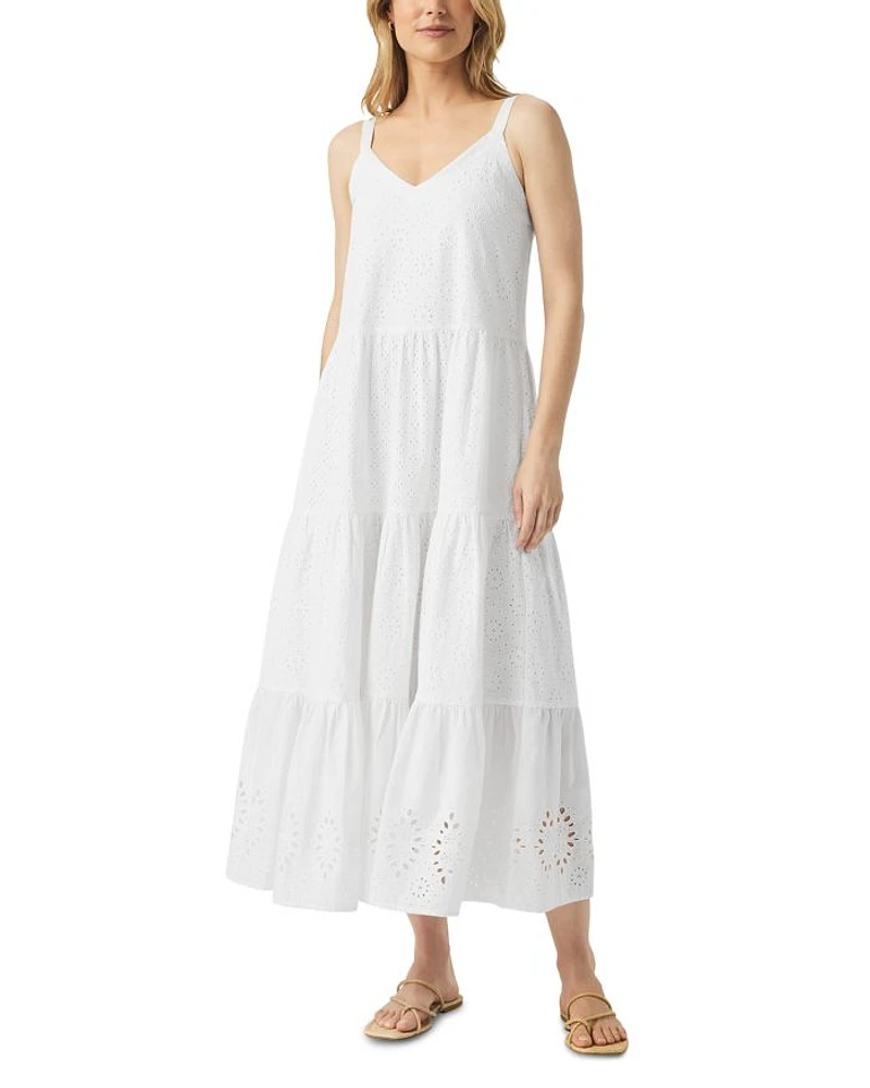 White Wynona Eyelet Dress