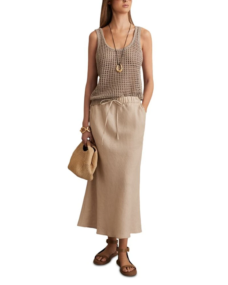 Roxi Linen Slip Skirt