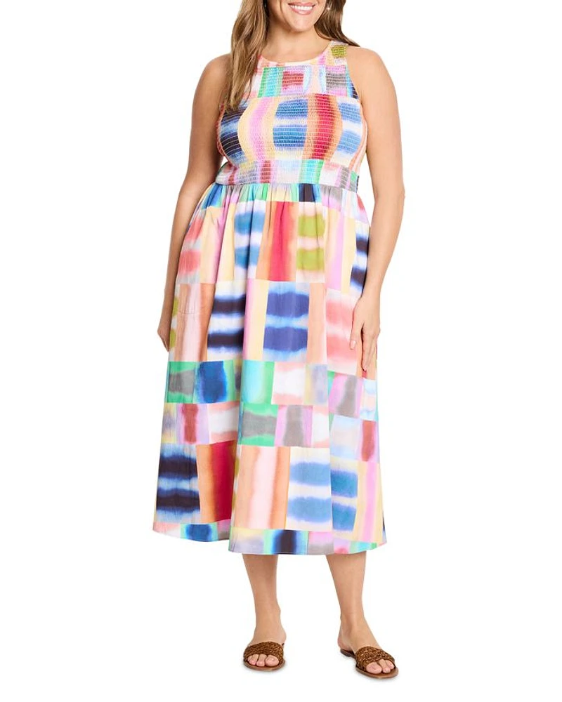 Portofino Anna Tiled Print Dress