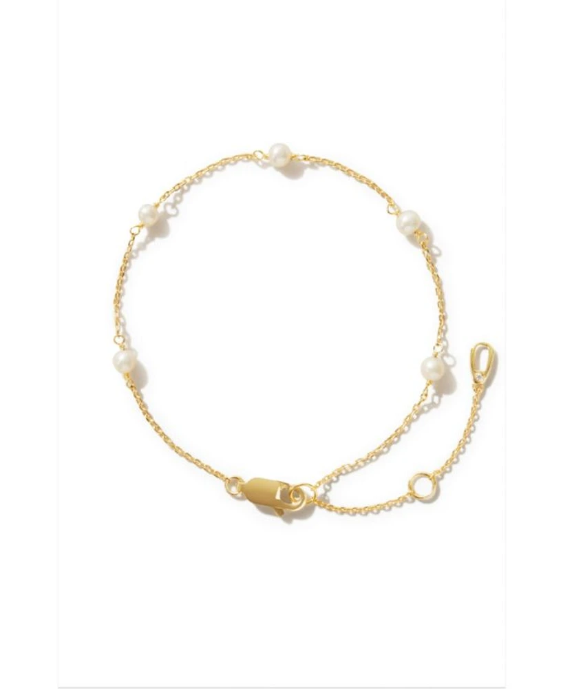 Adelie Pearl Station Bracelet