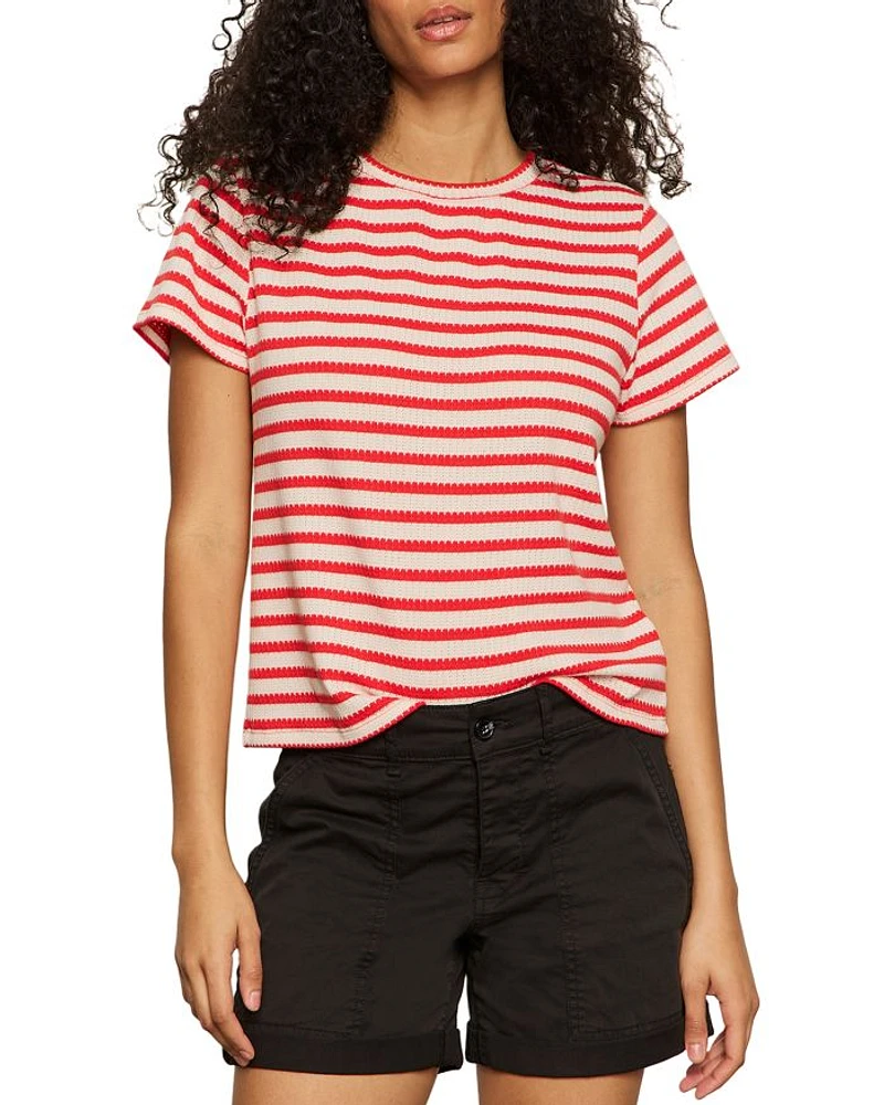 Perfect Textured Striped Tee