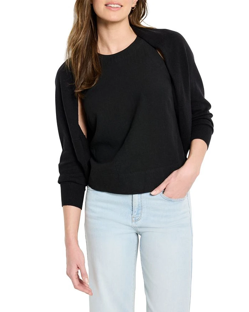 Cotton Cashmere Shrug Cardigan