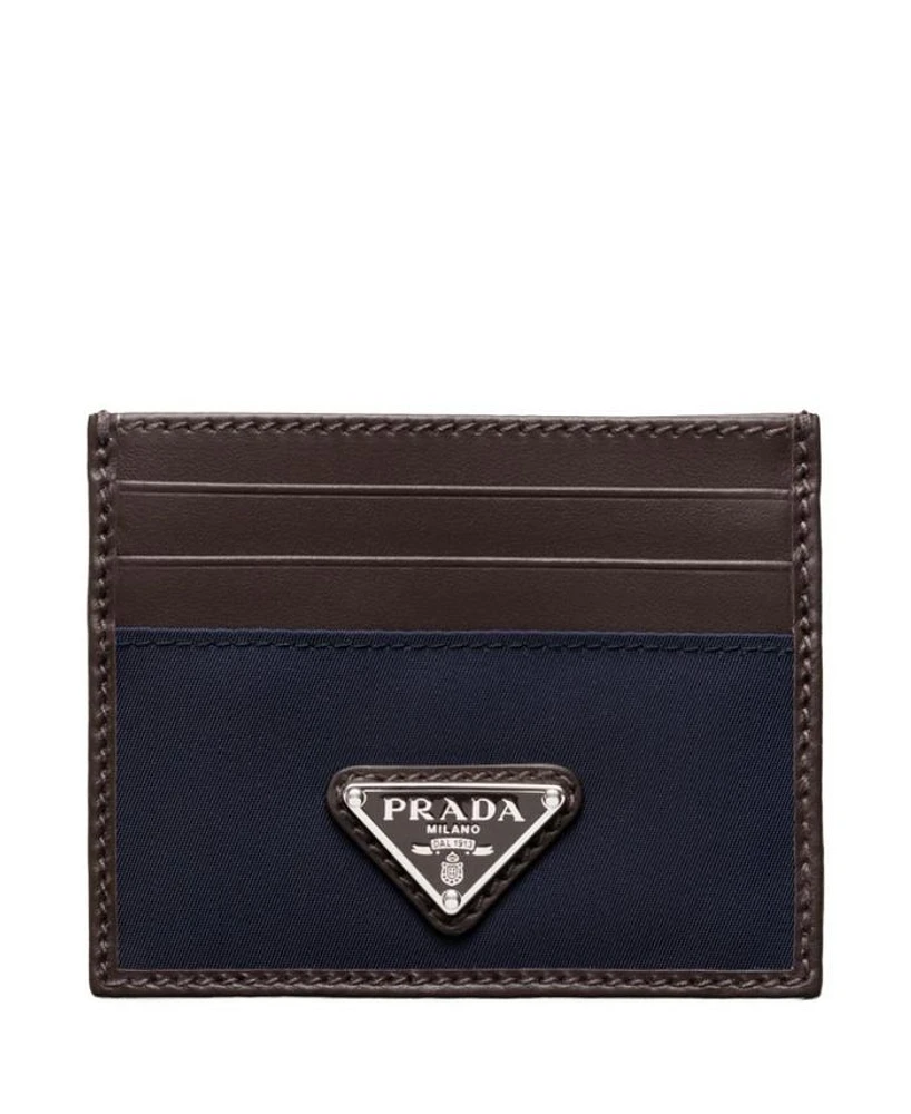Re-Nylon and Leather Card Holder