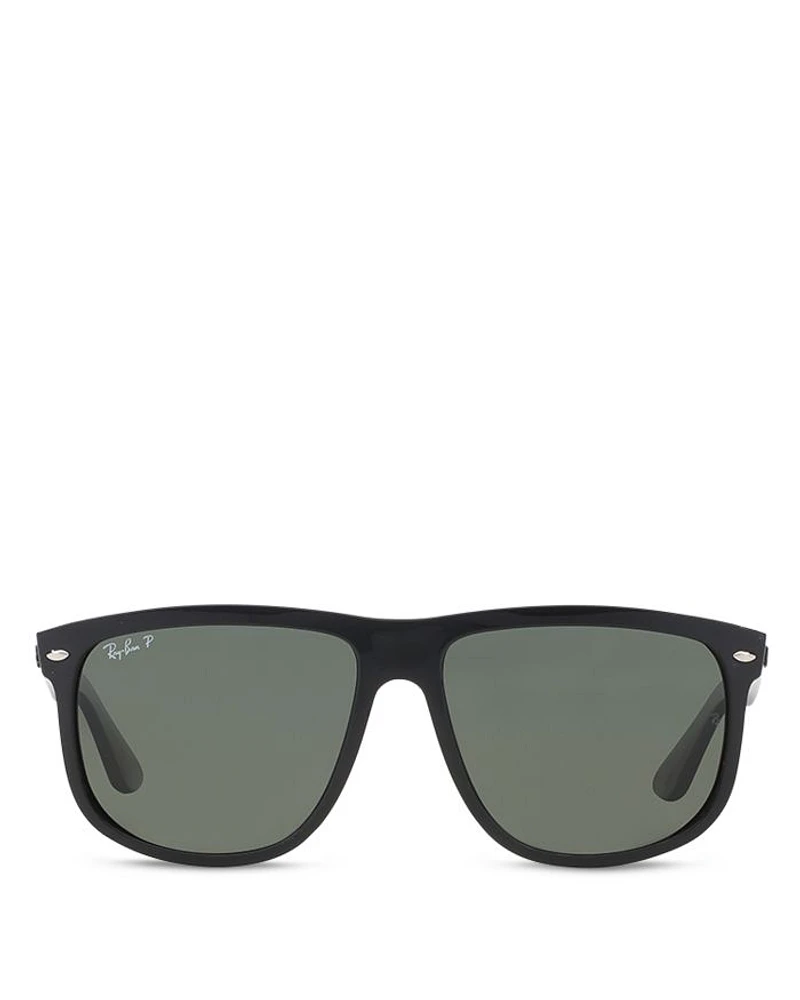 Polarized Boyfriend Square Sunglasses, 60mm