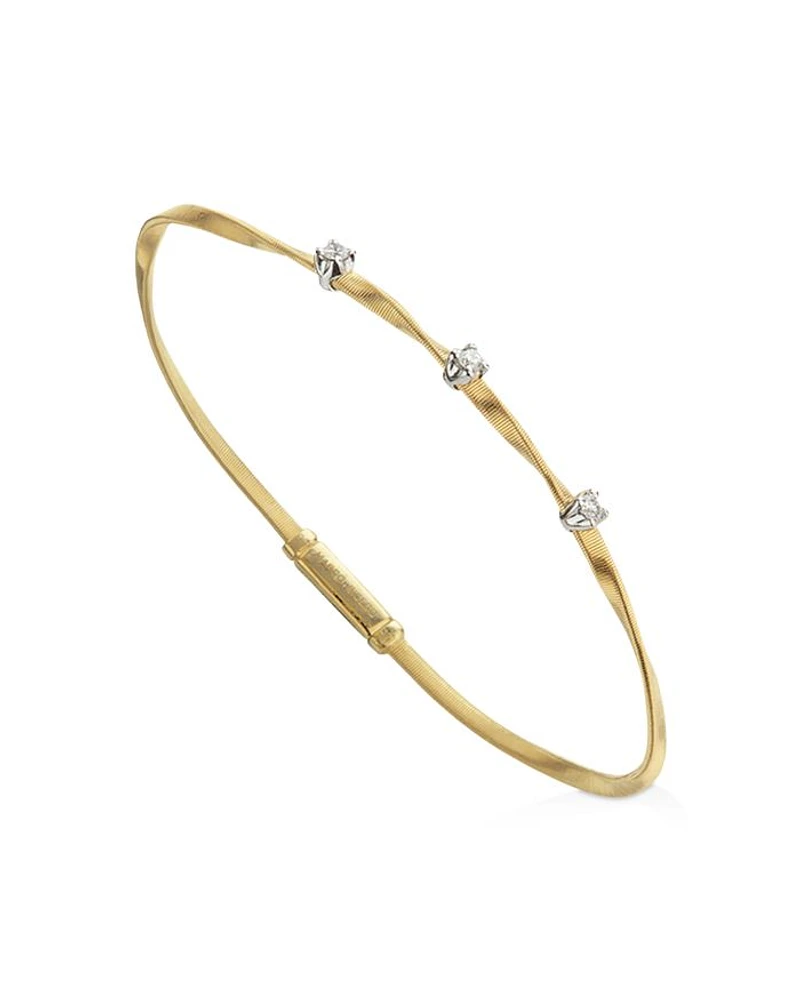 Marrakech Bracelet 18K Gold with Diamonds, .15 tcw