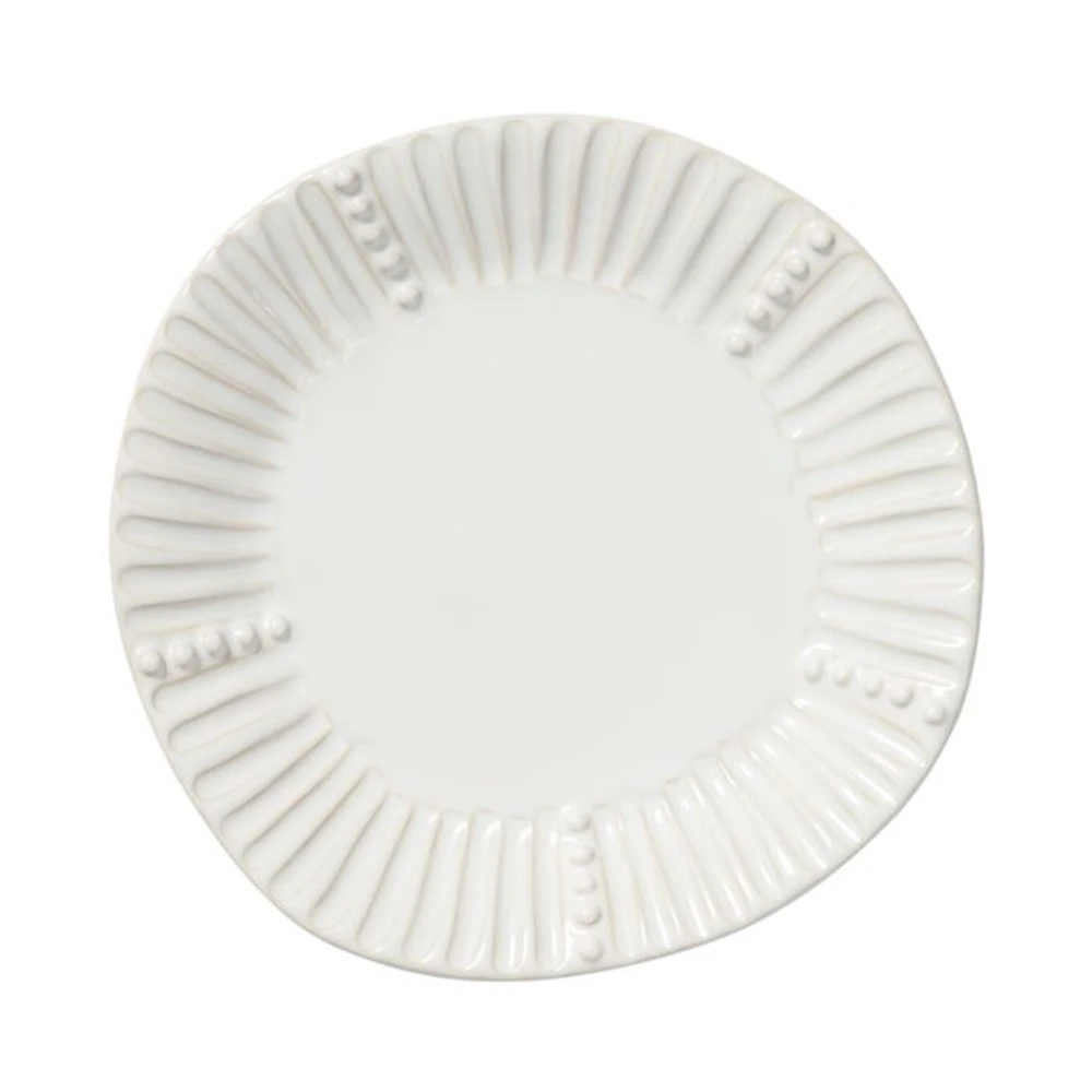 Incanto Stone Aqua Stripe Salad Plate