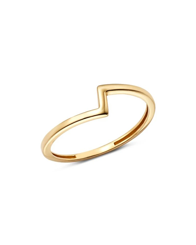 Asymmetric Band Ring in 14K Yellow Gold - Exclusive