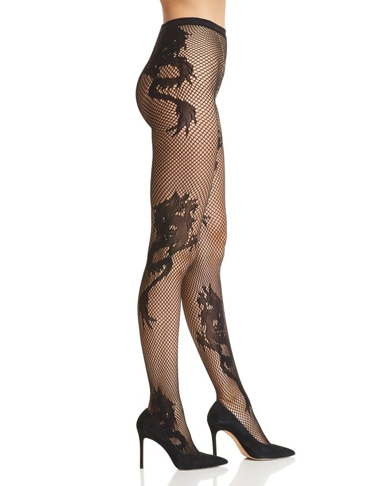 Dragon Fishnet Tights