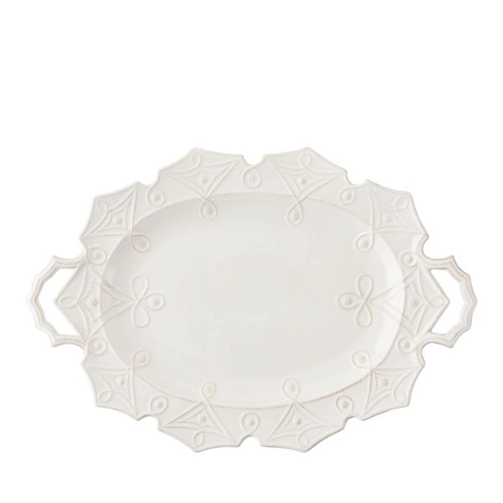 Jardins du Monde Whitewash Turkey Platter