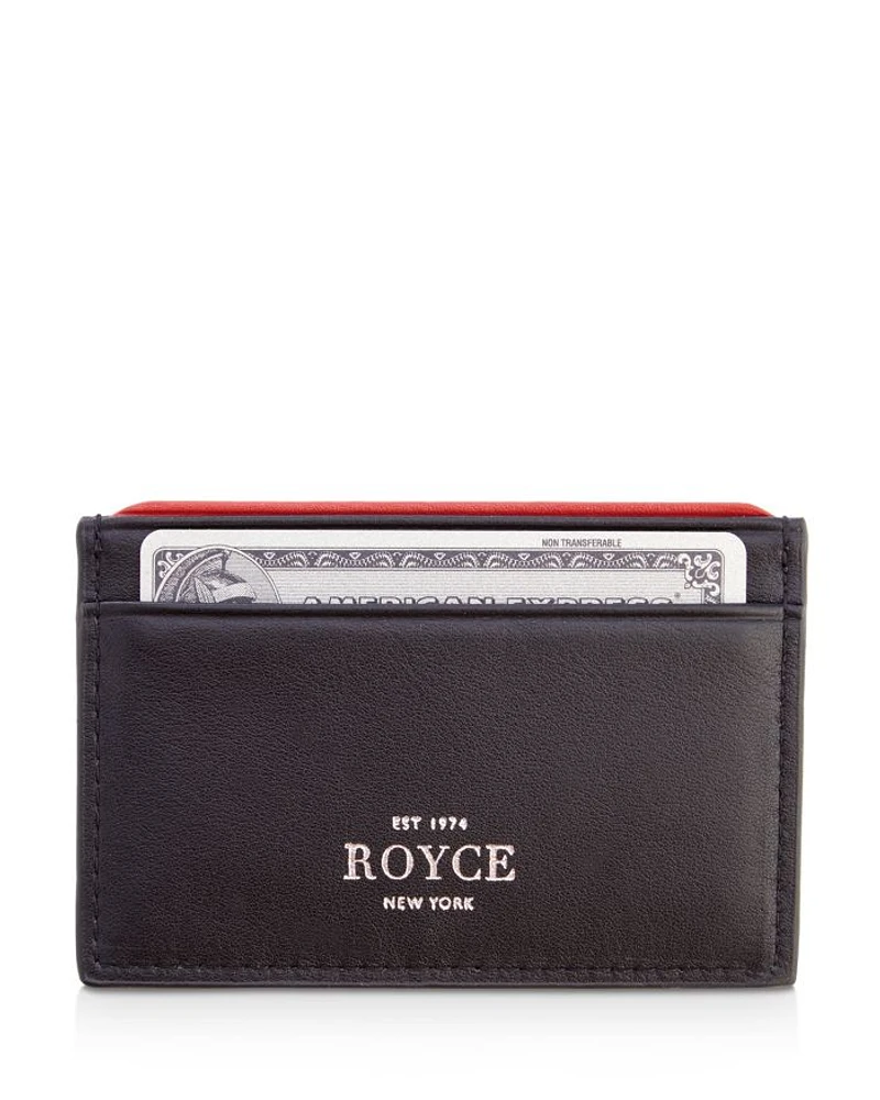 Leather RFID-Blocking Executive Slim Credit Card Case