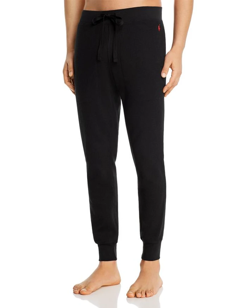 Waffle Texture Pajama Jogger Pants
