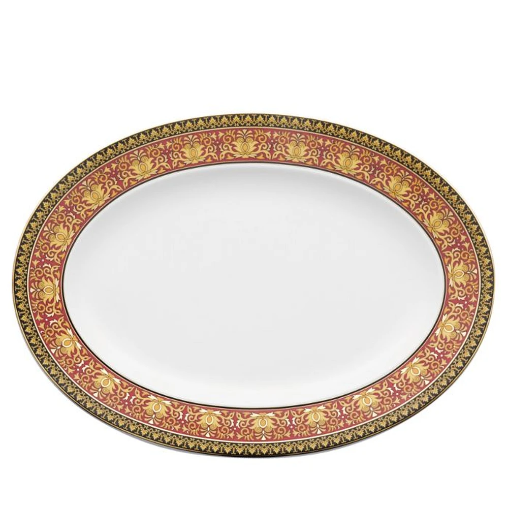 Medusa Red Platter, 15.75"