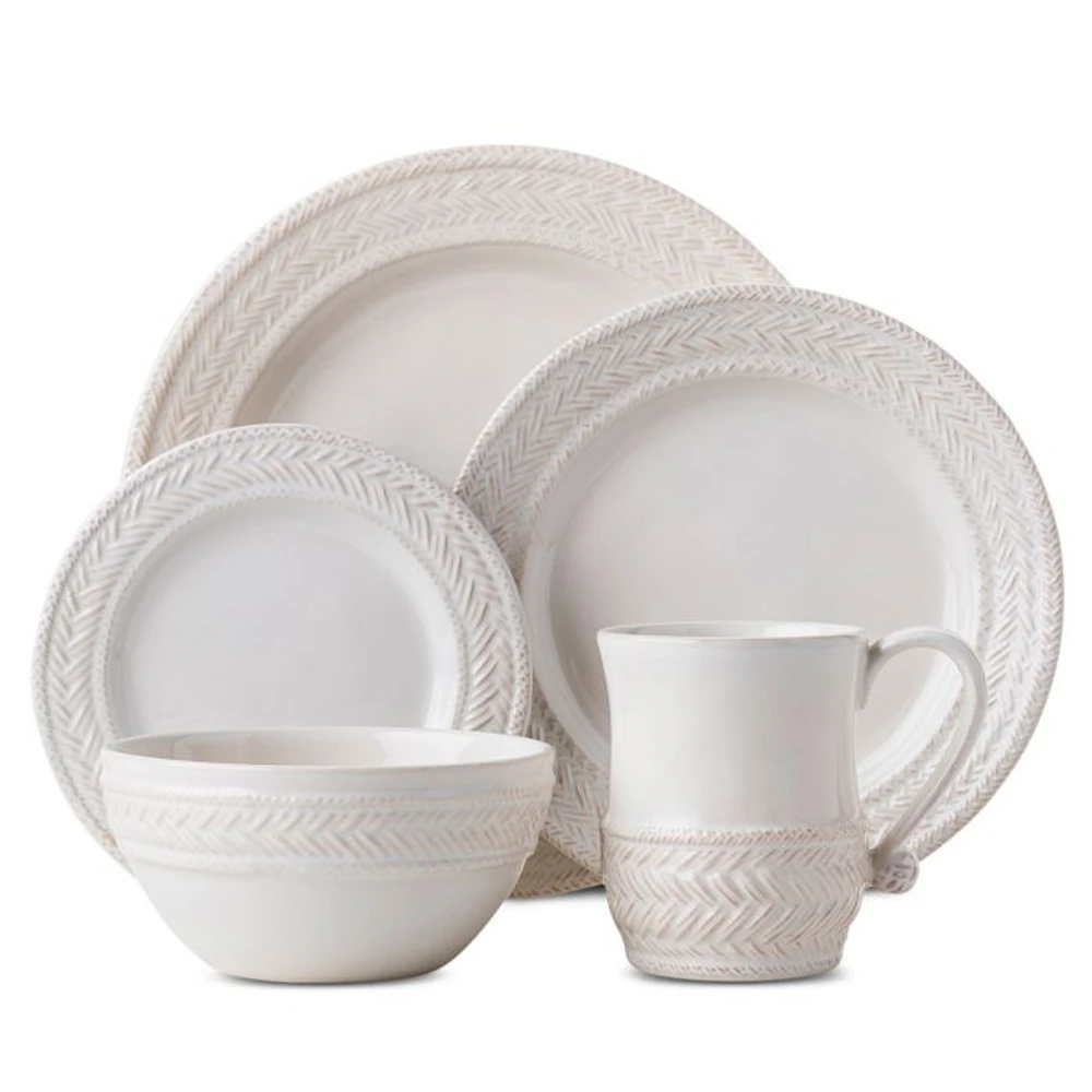 Le Panier Whitewash 5 Pc Place Setting