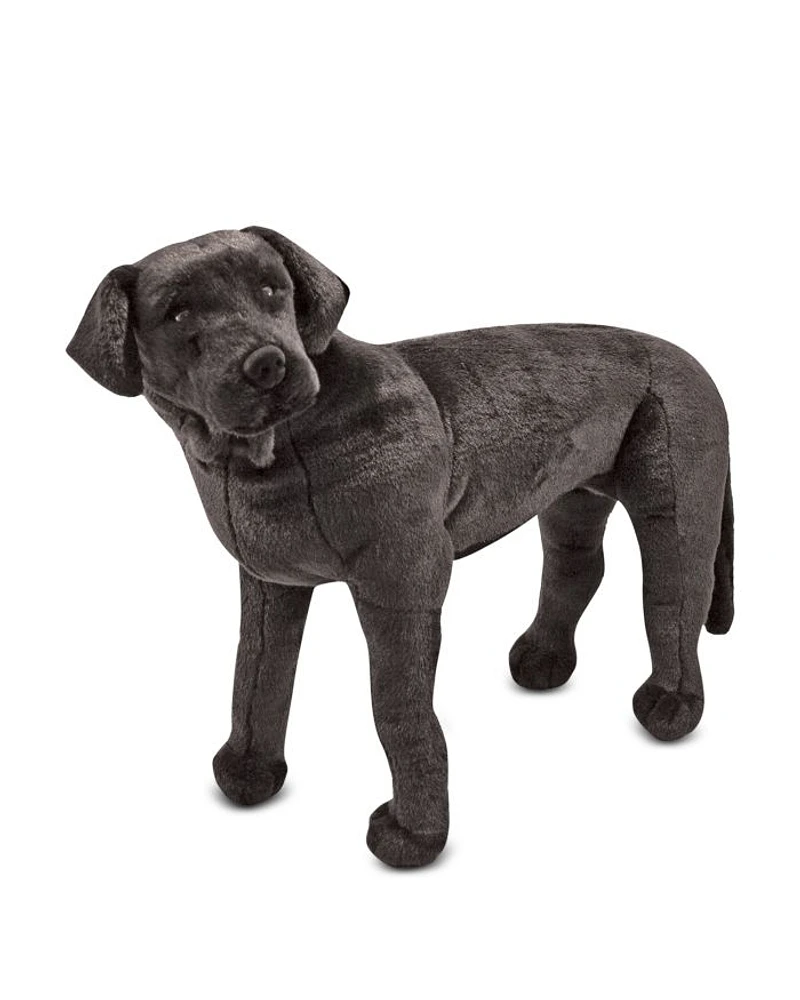 Giant Black Lab Lifelike Stuffed Animal Dog - Ages 3+