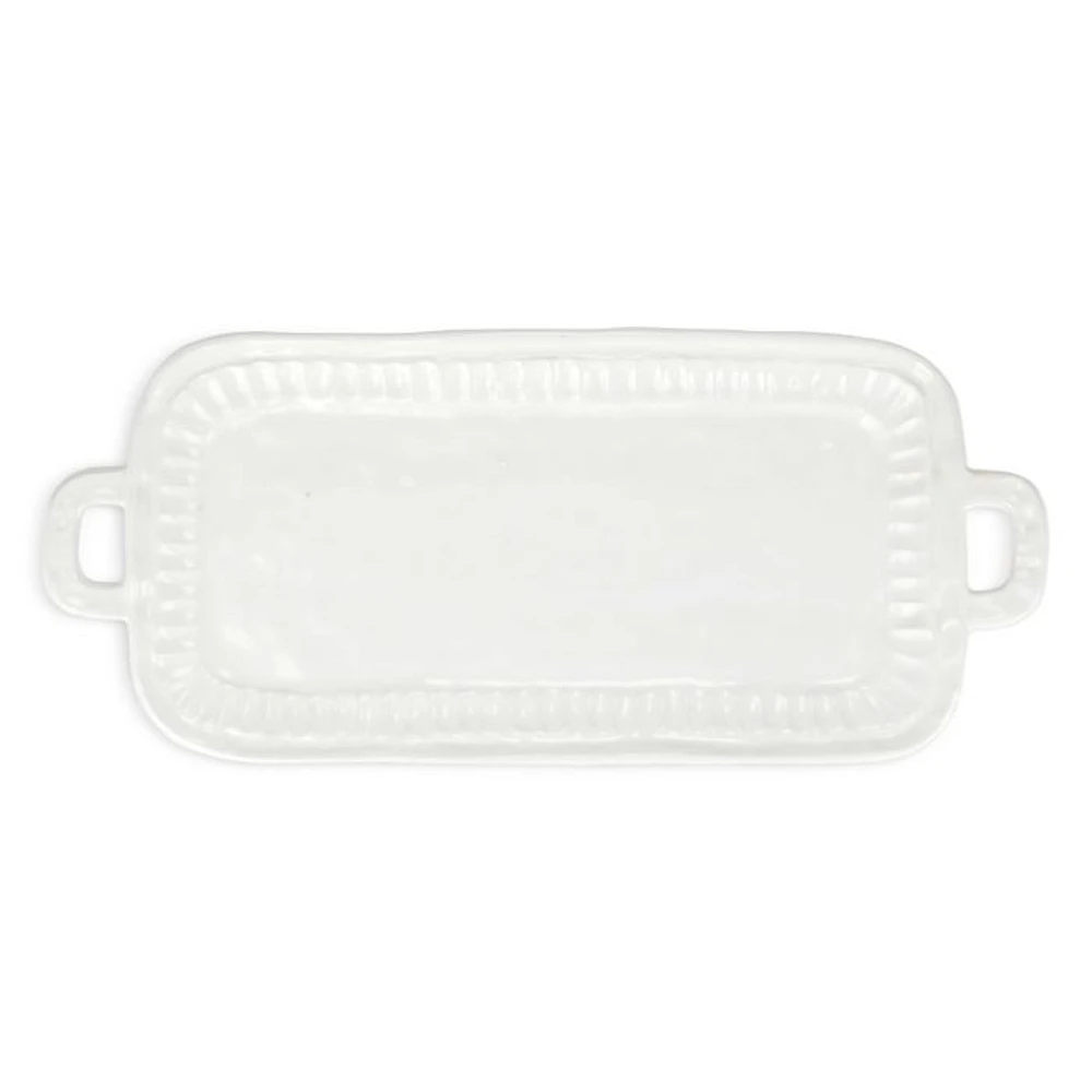 Pietra Serena Handled Rectangular Platter