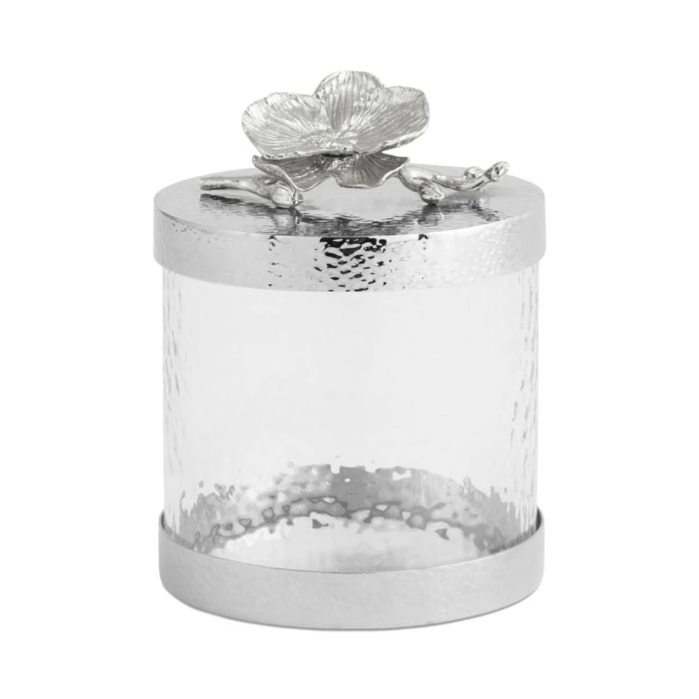 White Orchid Canisters