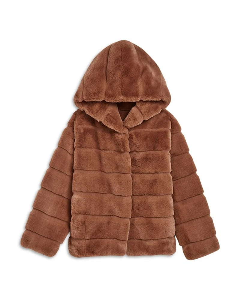 Unisex Goldy Faux Fur Short Coat - Little Kid, Big Kid