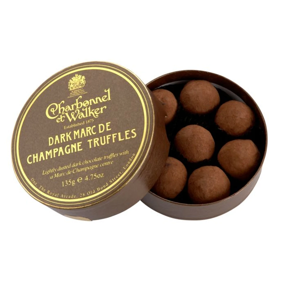 "Marc de Champagne" Dark Chocolate Truffles
