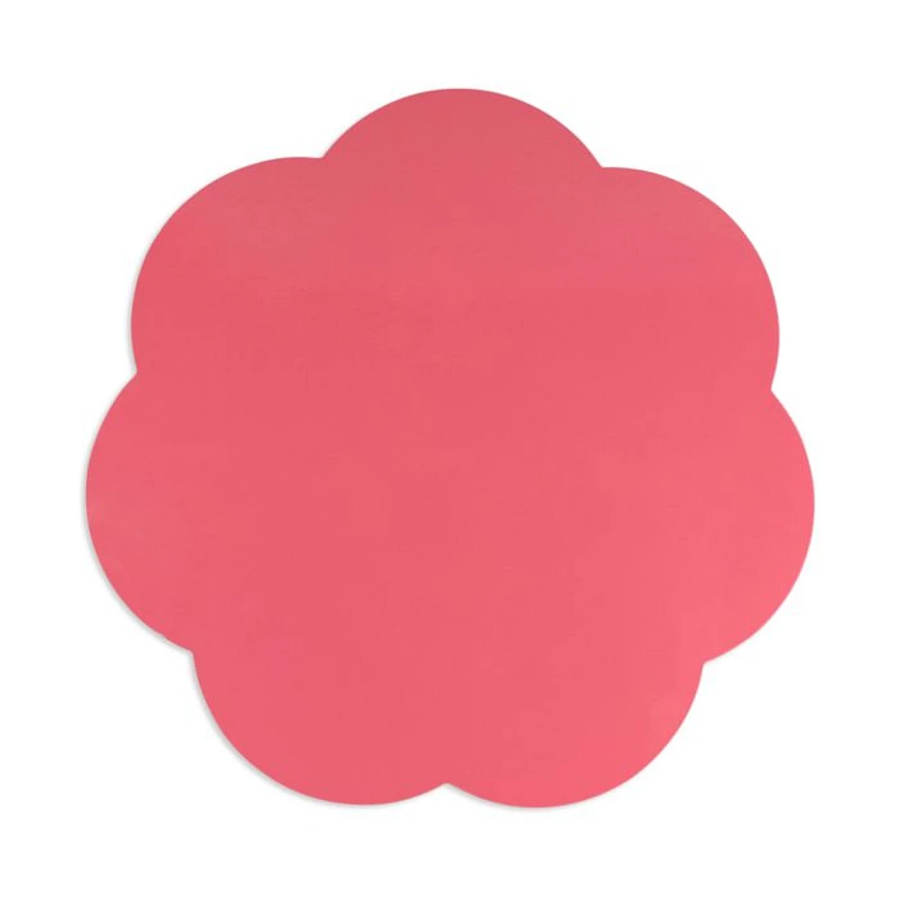 Scalloped Lacquer 16" Placemats, Set of 4