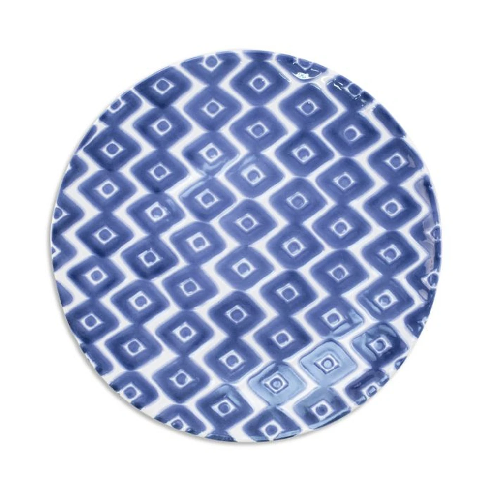 Santorini Diamond Dinner Plate