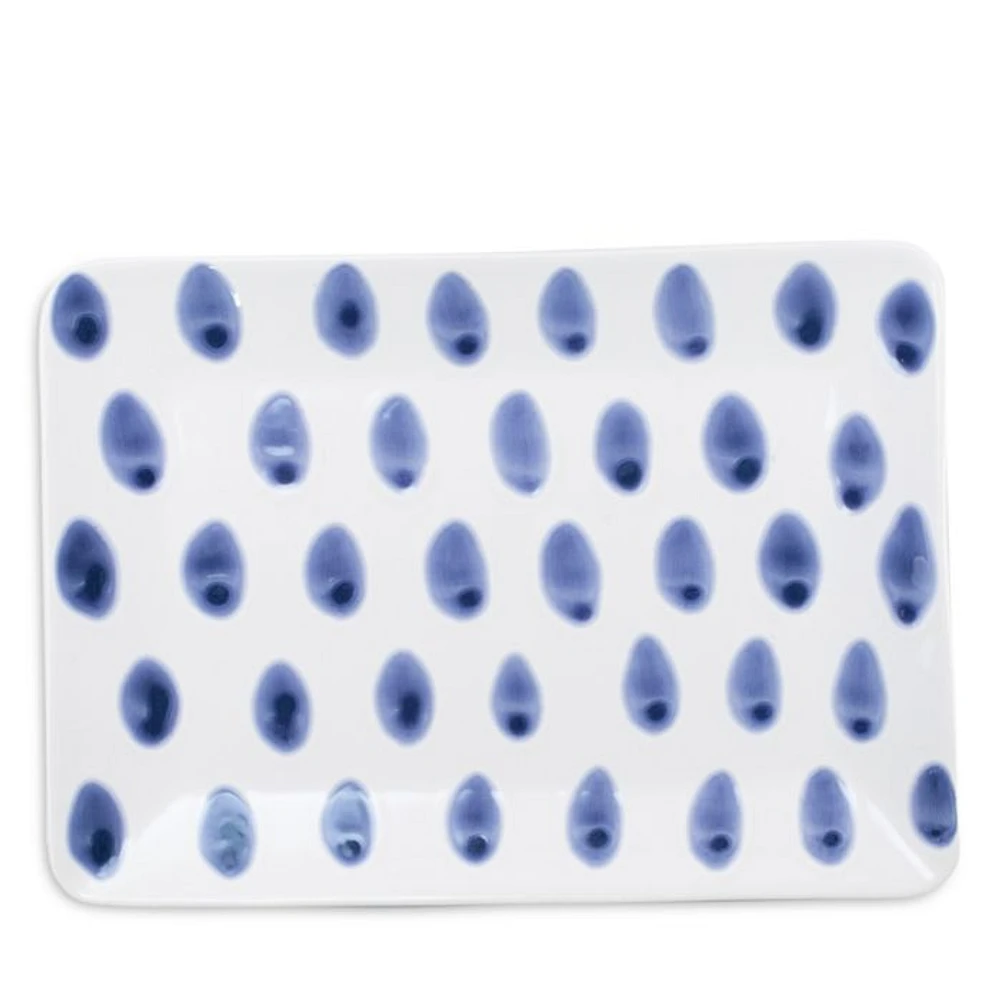 Santorini Dot Small Rectangular Platter