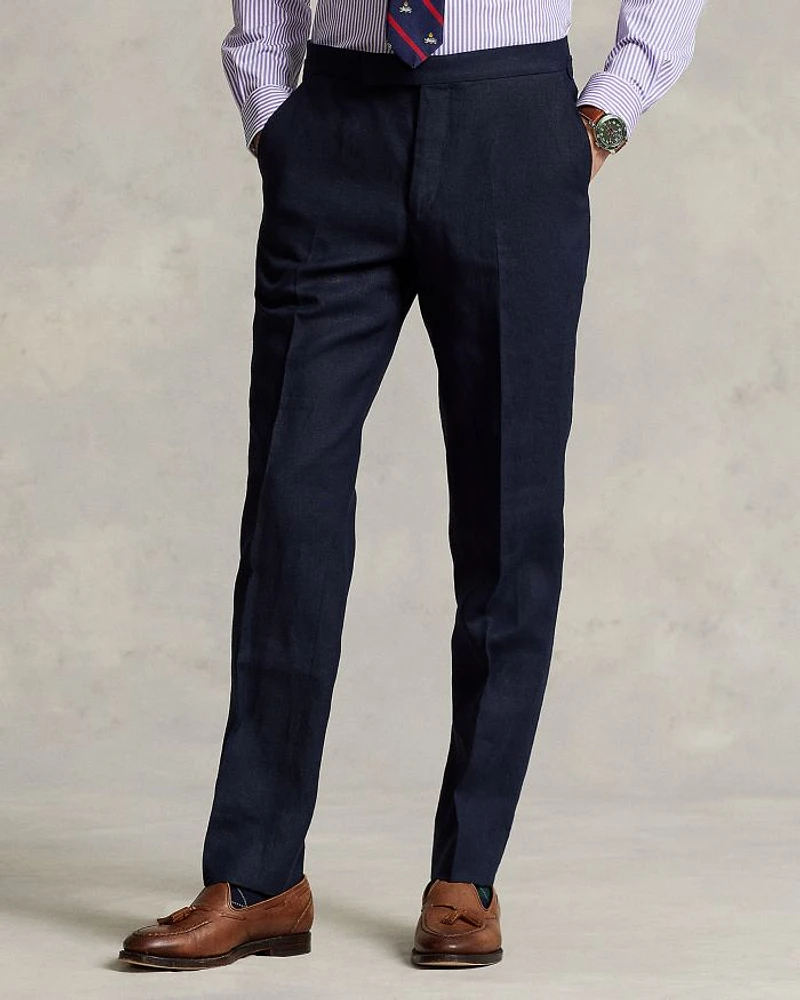 Tailored Fit Linen Trousers